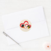 Sticker Rond Baltimore Oriole Love (Enveloppe)