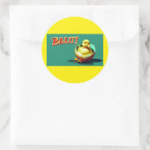 Sticker Rond Balut ! Une délicatesse philippine (Sac)