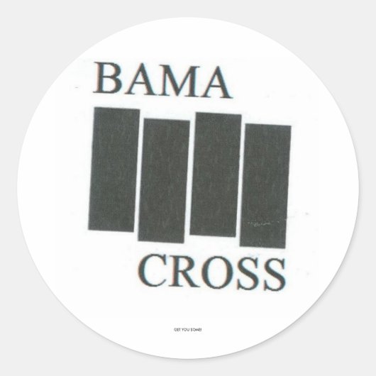 STICKER ROND BAMACROSS BF RETRO (Devant)
