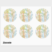 Sticker Rond Bamboo 3 (Feuille)