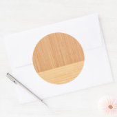 Sticker Rond Bamboo border Wood Grain Look (Enveloppe)