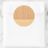 Sticker Rond Bamboo border Wood Grain Look (Sac)