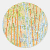 Sticker Rond Bambou 2 (Devant)
