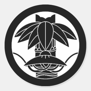 Sticker Rond Bambou et casquette de carex en cercle