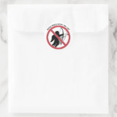 Sticker Rond Ban Cupid Anti-Valentine (Sac)