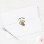 Sticker Rond Bana nerd Fruit Funny Pun Nerd (Enveloppe)