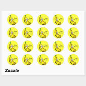 Sticker Rond Banana Guy Banane (Feuille)