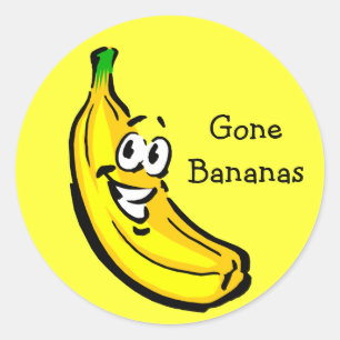 Sticker Rond Banana Guy Banane