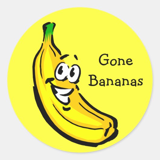 Sticker Rond Banana Guy Banane (Devant)