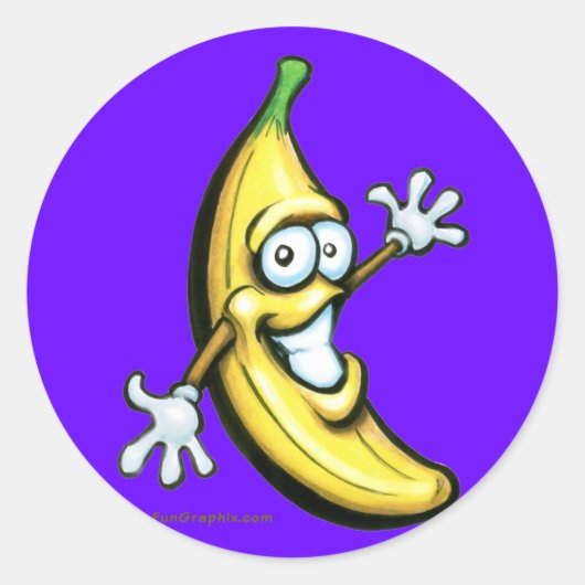 Sticker Rond Banane (Devant)