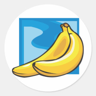 Sticker Rond Banane