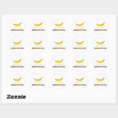 Sticker Rond Banane à échelle (Feuille)