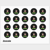 Sticker Rond Banane singe (Feuille)