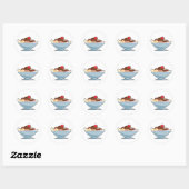 Sticker Rond banane split (Feuille)