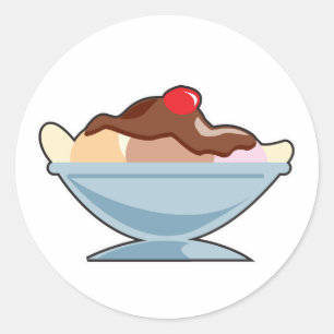 Sticker Rond banane split