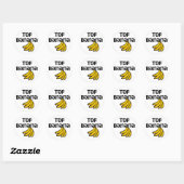 Sticker Rond Banane supérieure (Feuille)