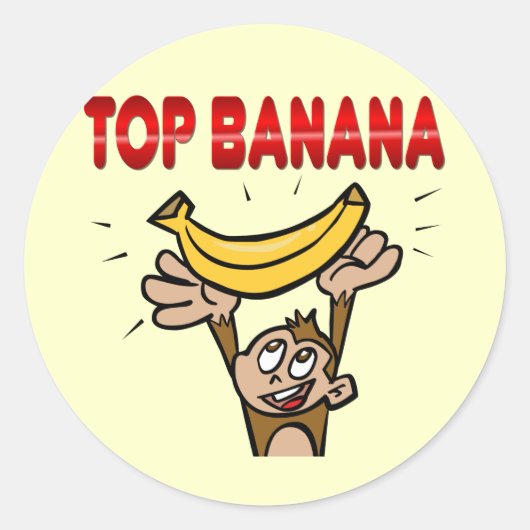 Sticker Rond Banane supérieure (Devant)