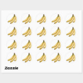 Sticker Rond Bananes (Feuille)