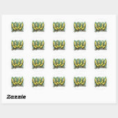 Sticker Rond Bananes (Feuille)