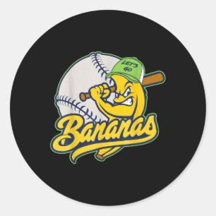 Sticker Rond Bananes Pseudo Nom Personnalisé Vêtements Fr