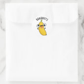 Sticker Rond Bananuts Funky Fou Banana Fruit Pun (Sac)