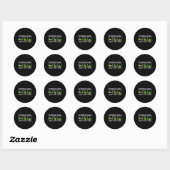 Sticker Rond Banc de musculation pour dinosaure drôle Tractions (Feuille)