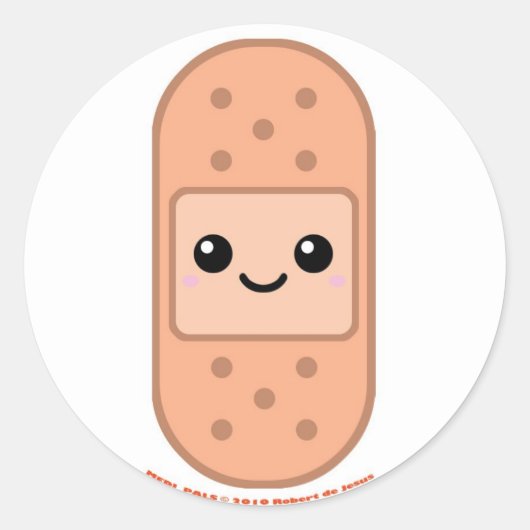 Sticker Rond Bandage de Medi Pals (Devant)