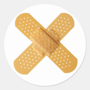 Sticker Rond Bandages