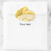 Sticker Rond Bande de banane (Sac)