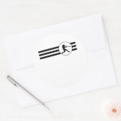 Sticker Rond Bande de baseball (Enveloppe)