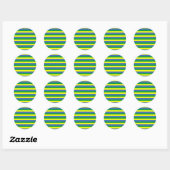 Sticker Rond bande de drapeau gabon (Feuille)