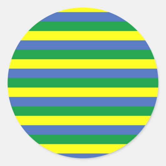 Sticker Rond bande de drapeau gabon (Devant)