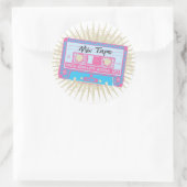 Sticker Rond Bande de mixage des années 80 (Sac)