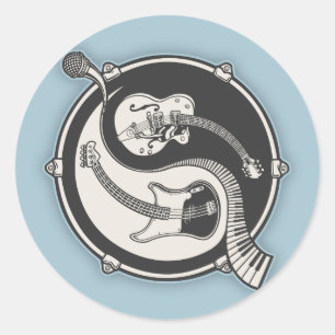 Sticker Rond Bande de Yin