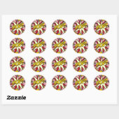 Sticker Rond Bande dessinée POP! (Feuille)