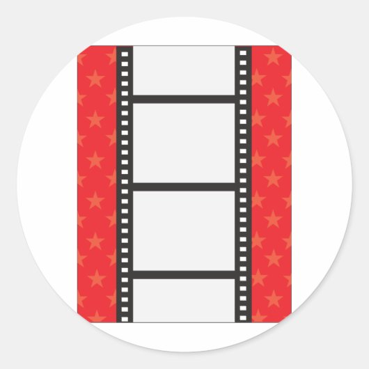 Sticker Rond Bande film (Devant)