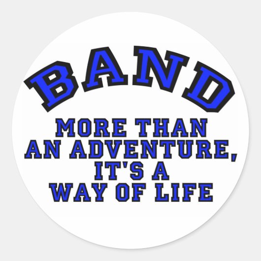 Sticker Rond Bande Marching : Plus Qu'Une Aventure... (Devant)
