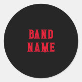 Sticker Rond Bande personnalisée (Devant)