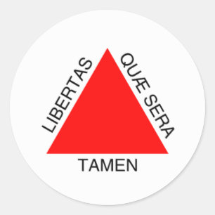 Sticker Rond Bandeira de Minas Gerais, Brasil