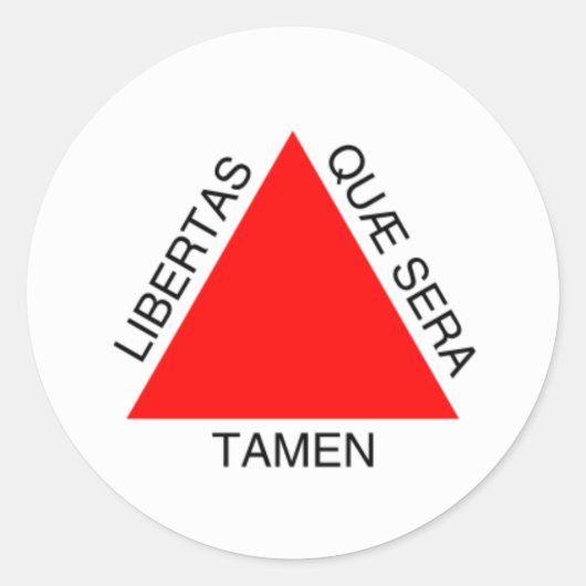 Sticker Rond Bandeira de Minas Gerais, Brésil (Devant)