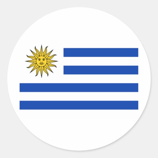 Sticker Rond Bandera Uruguay (Devant)