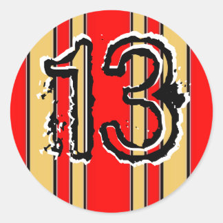 Sticker Rond Bandes 13