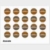 Sticker Rond Bandes d'Halloween (Feuille)