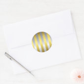 Sticker Rond Bandes d'or et d'argent (Enveloppe)