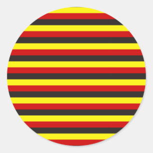 Sticker Rond bandes du drapeau aborigène