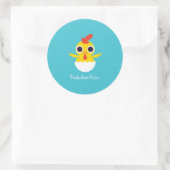 Sticker Rond Bandit le poussin (Sac)