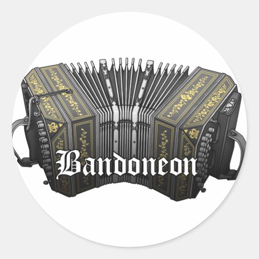 Sticker Rond Bandoneon (Devant)
