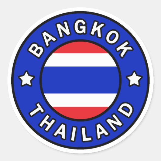 Sticker Rond Bangkok Thaïlande (Devant)