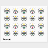 Sticker Rond Bangladesh (Feuille)