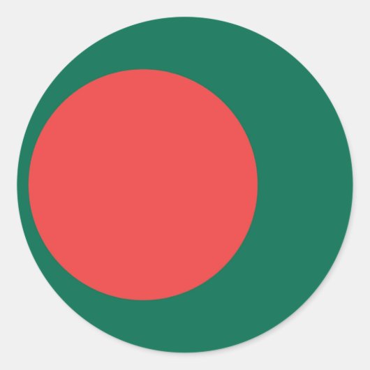 Sticker Rond bangladesh (Devant)